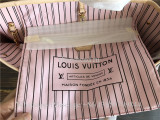 Original Louis Vuitton Monogram Rose Ballerine Neverfull MM Bag