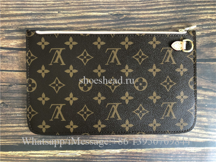 Original Louis Vuitton Monogram Rose Ballerine Neverfull MM Bag