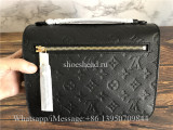 Original Louis Vuitton Metis Black Empriente Leather Cross Body Bag