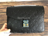 Original Louis Vuitton Metis Black Empriente Leather Cross Body Bag