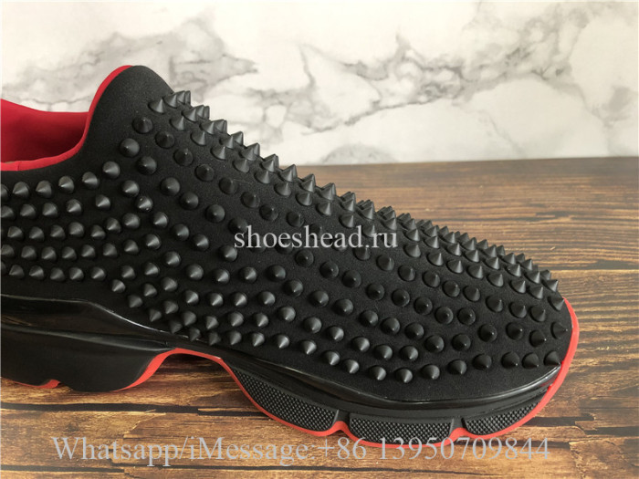 Christian Louboutin Spike Sock Donna Sneaker Black