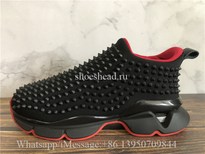 Christian Louboutin Spike Sock Donna Sneaker Black