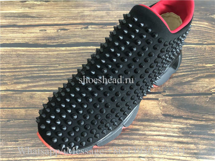 Christian Louboutin Spike Sock Donna Sneaker Black