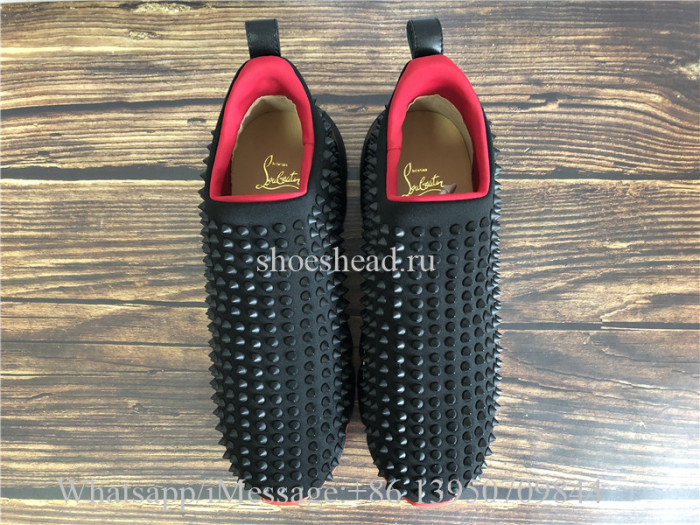 Christian Louboutin Spike Sock Donna Sneaker Black