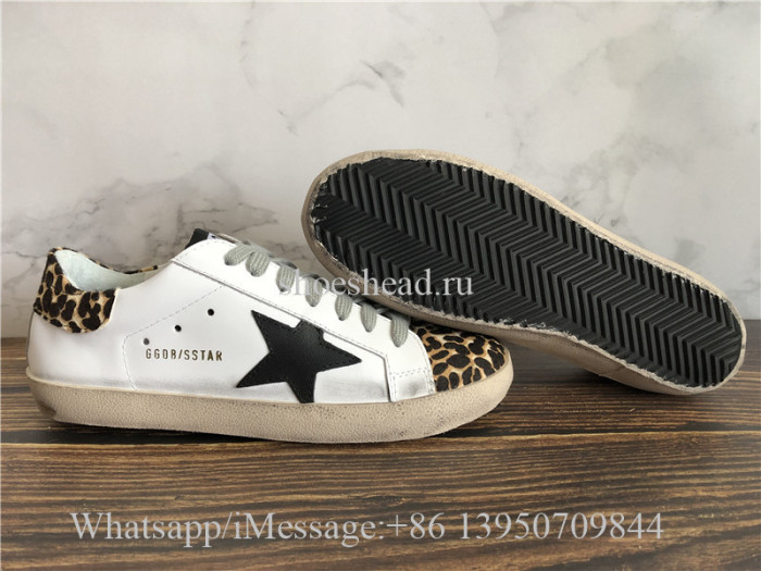 GGDB Golden Goose Super Star Sneaker Leopard Leather