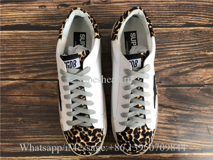 GGDB Golden Goose Super Star Sneaker Leopard Leather