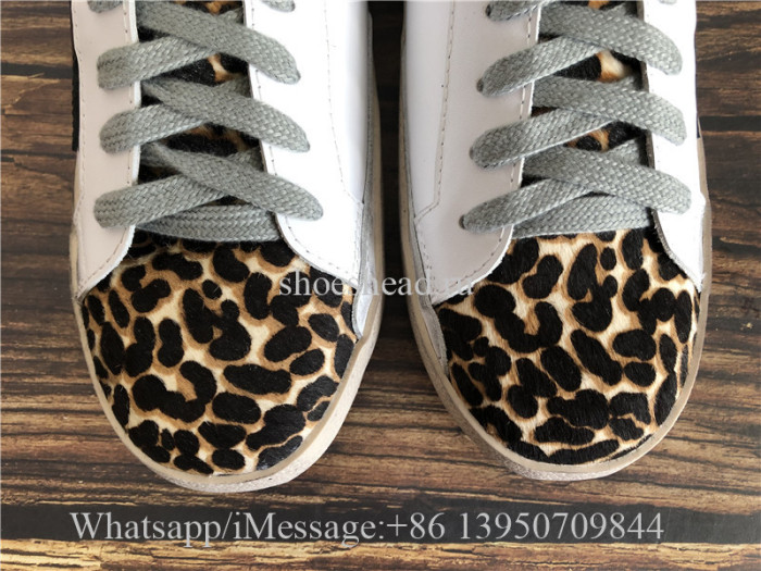 GGDB Golden Goose Super Star Sneaker Leopard Leather