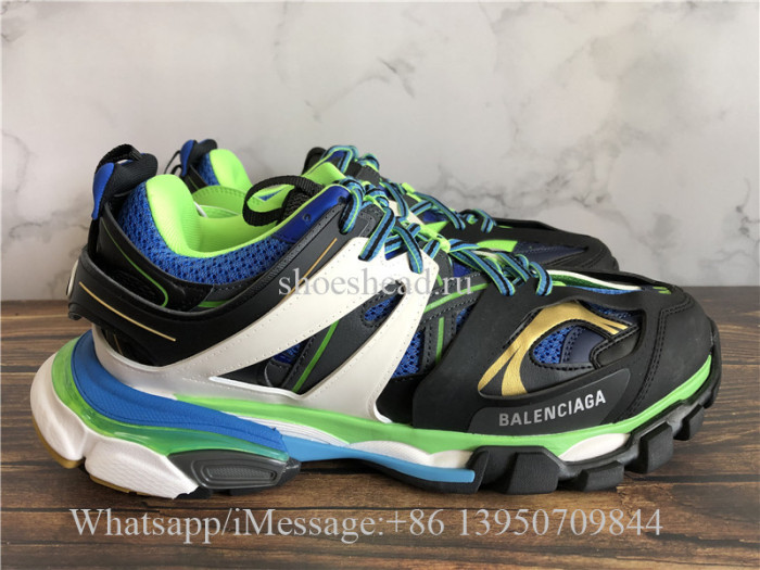 Balenciaga Track 3.0 Shoes Green Blue Black