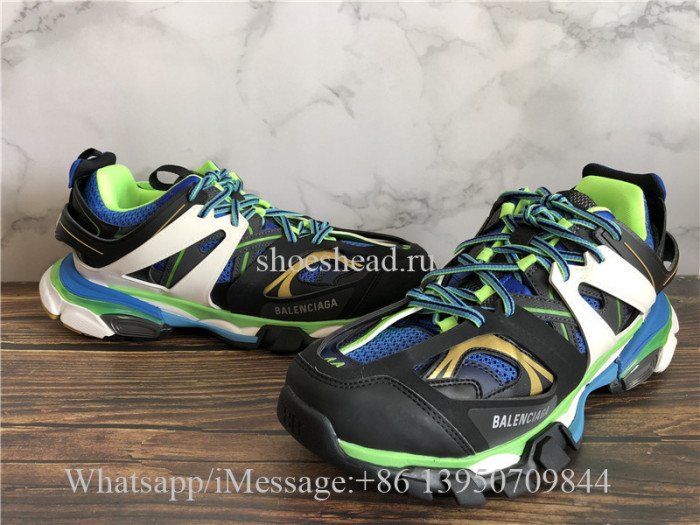 Balenciaga Track 3.0 Shoes Green Blue Black