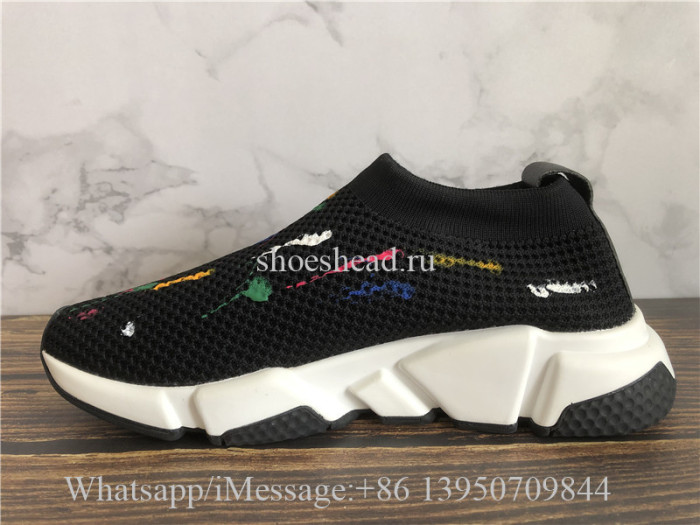 Balenciaga Speed Trainer Stretch Knit Low Black