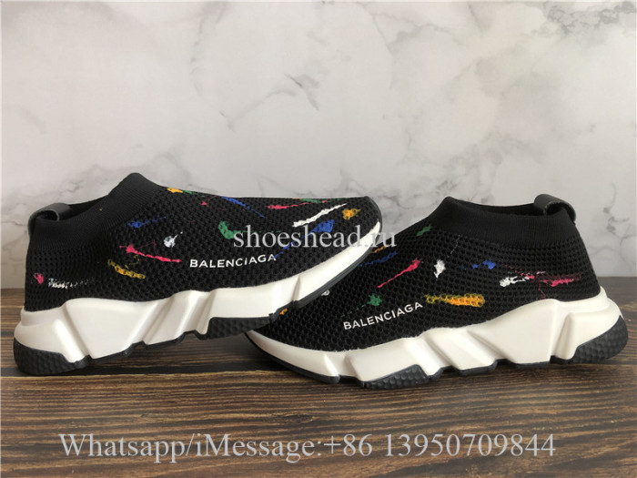 Balenciaga Speed Trainer Stretch Knit Low Black