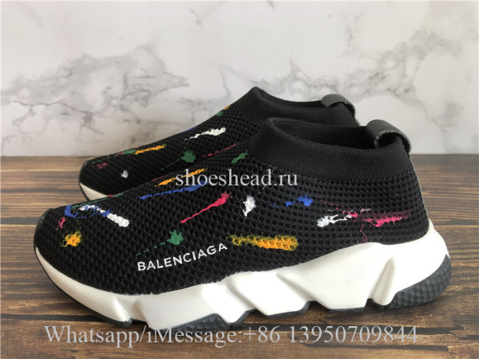 Balenciaga Speed Trainer Stretch Knit Low Black