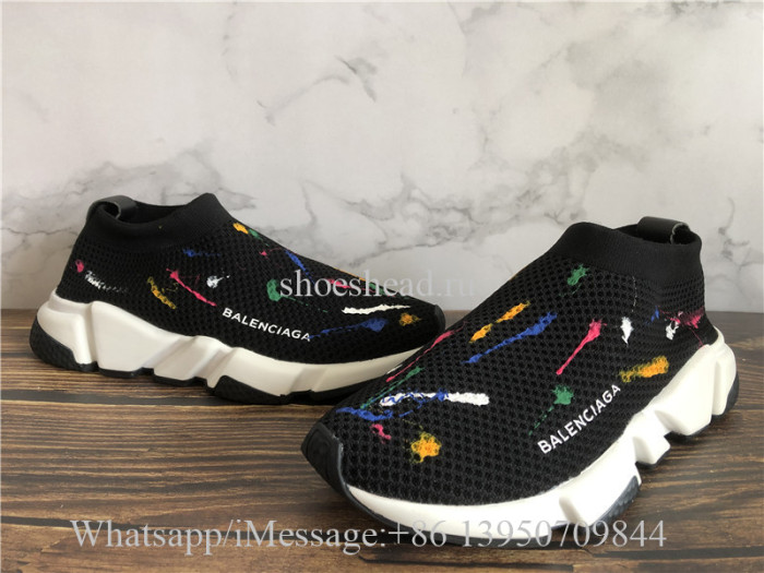 Balenciaga Speed Trainer Stretch Knit Low Black