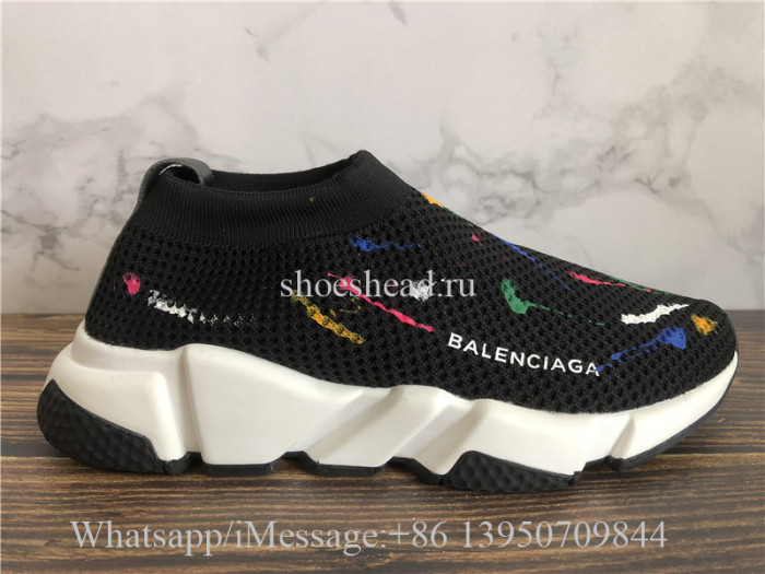 Balenciaga Speed Trainer Stretch Knit Low Black