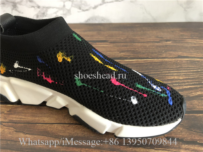 Balenciaga Speed Trainer Stretch Knit Low Black