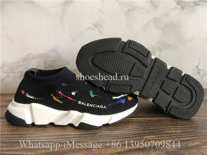 Balenciaga Speed Trainer Stretch Knit Low Black