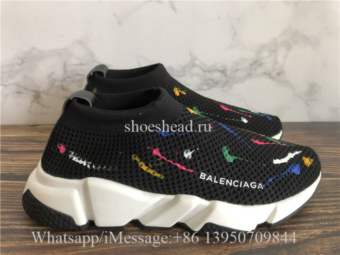 Balenciaga Speed Trainer Stretch Knit Low Black
