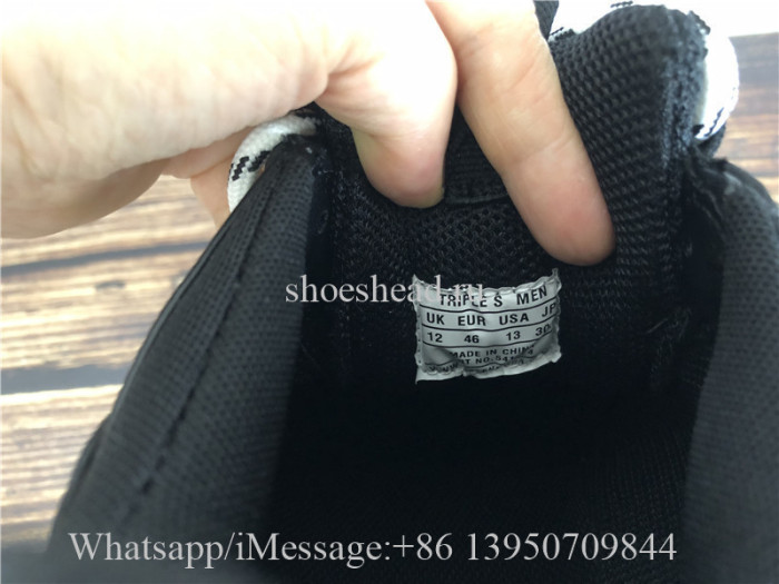Balenciaga Triple S Black Trainer Green Clear Sole