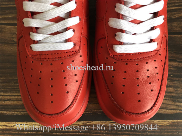 Off White x Nike Air Force 1 Varsity Red