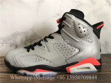 Air Jordan 6 Retro Reflective 3M Infrared Black Silver