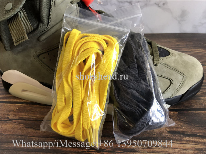Super Quality Travis Scott x Air Jordan 6 Retro Olive Green