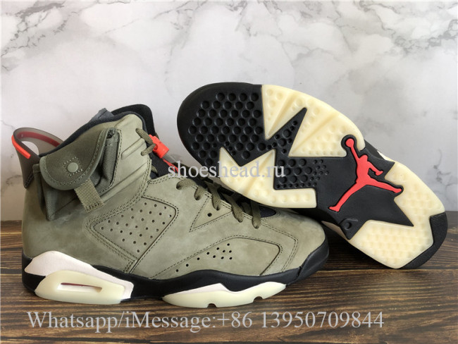 Super Quality Travis Scott x Air Jordan 6 Retro Olive Green