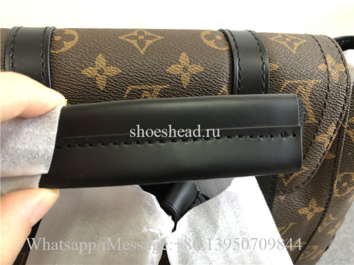 Original Louis Vuitton Christopher Monogram Macassar PM Brown Backpack