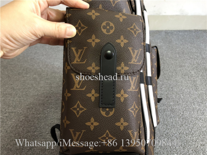 Original Louis Vuitton Christopher Monogram Macassar PM Brown Backpack