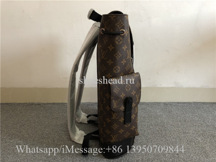 Original Louis Vuitton Christopher Monogram Macassar PM Brown Backpack