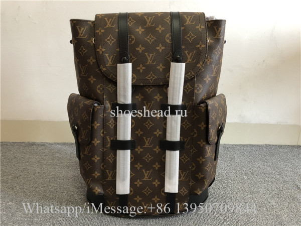 Original Louis Vuitton Christopher Monogram Macassar PM Brown Backpack