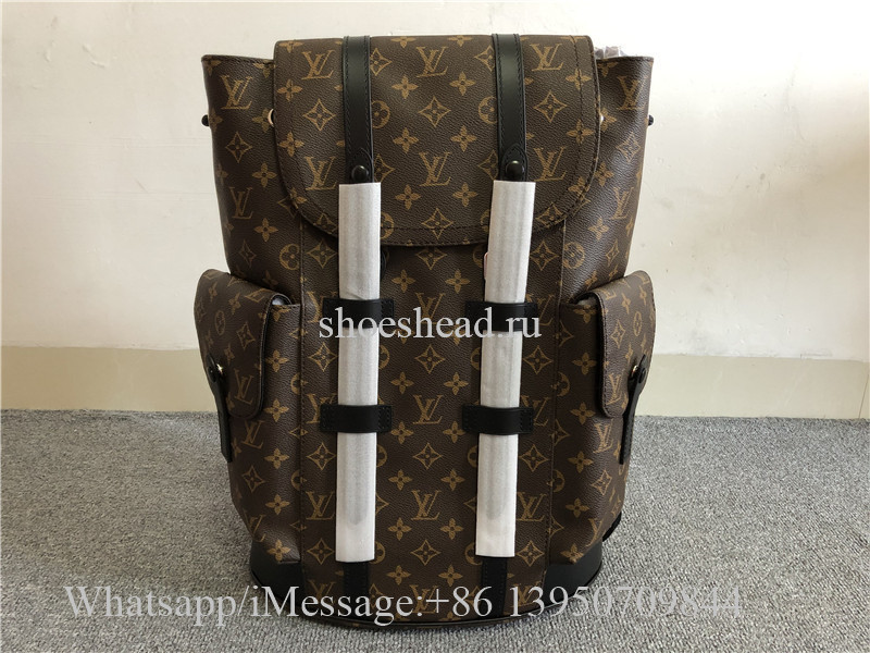 Original Louis Vuitton Christopher Monogram Macassar PM Brown Backpack
