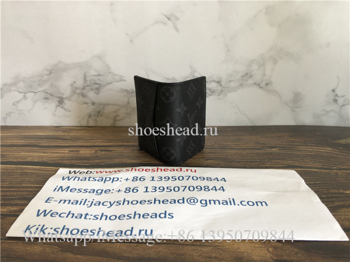 Original LV Pocket Organizer Monogram Eclipse Canvas Wallet