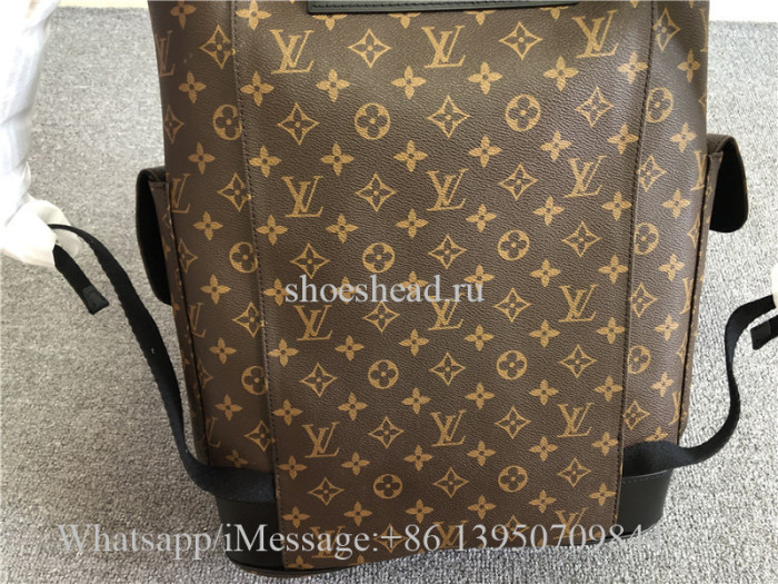 Original Louis Vuitton Christopher Monogram Macassar PM Brown Backpack