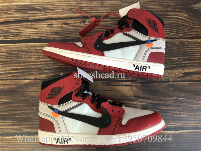 Super Quality Off White x Air Jordan 1 Chicago Red
