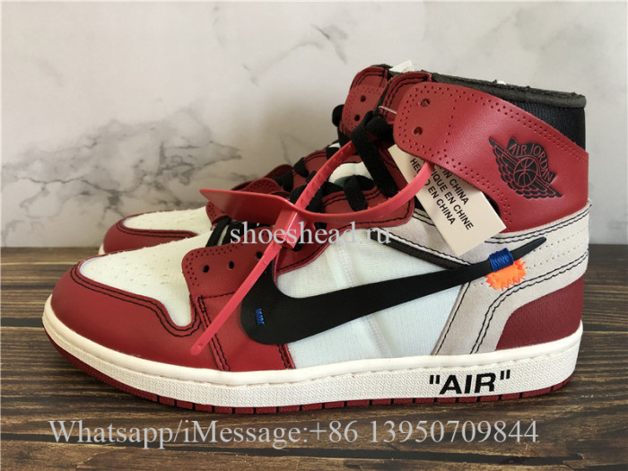 Super Quality Off White x Air Jordan 1 Chicago Red