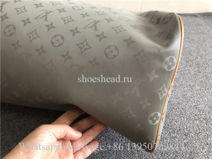 Original Louis Vuitton Keepall Bandouliere Monogram Titanium 50 Grey Duffle