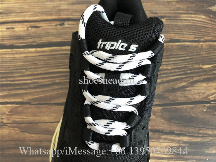 Balenciaga Triple S Sneaker Black Red