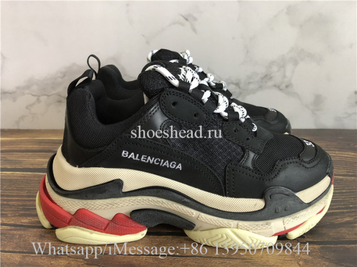 Balenciaga Triple S Sneaker Black Red