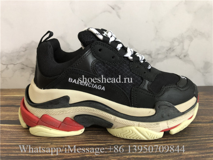 Balenciaga Triple S Sneaker Black Red