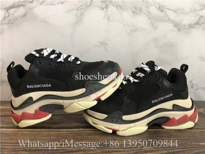 Balenciaga Triple S Sneaker Black Red