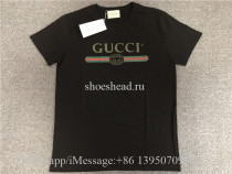 Gucci Logo Printed Cotton T Shirt