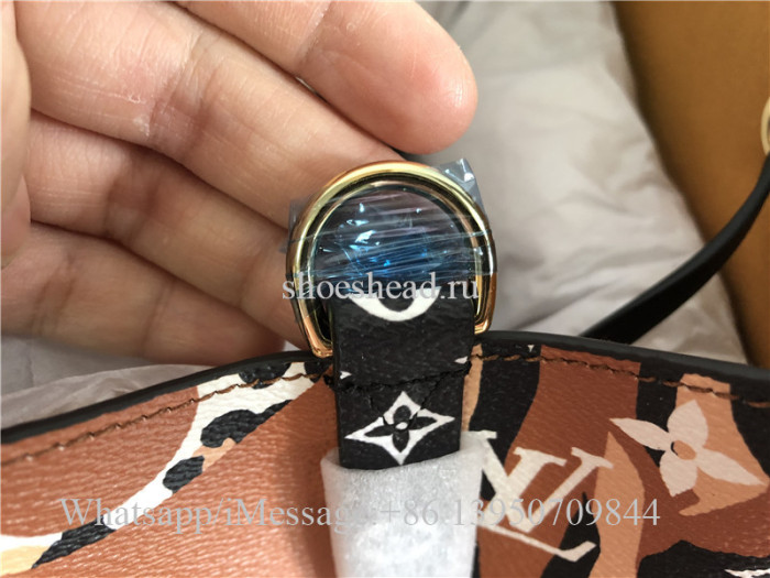 Original Louis Vuitton Neonoe Giant Monogram Jungle Animal Pattern M44717 Handbag Shoulder Bag