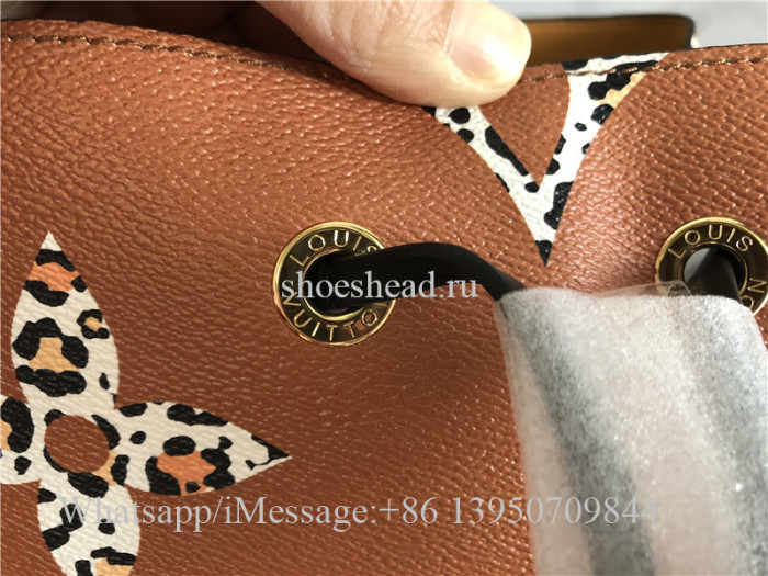 Original Louis Vuitton Neonoe Giant Monogram Jungle Animal Pattern M44717 Handbag Shoulder Bag