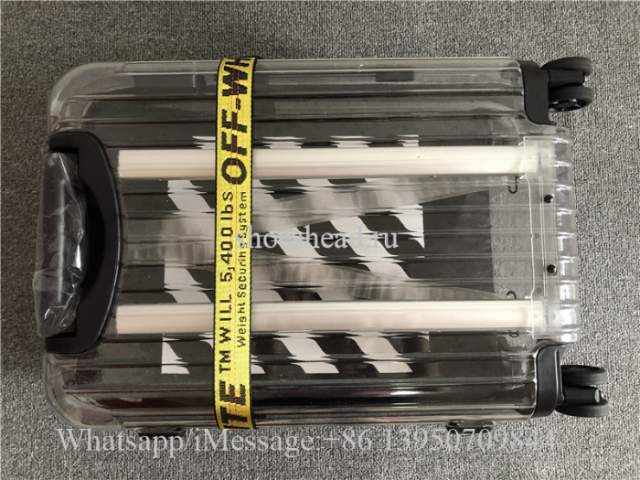 Luggage Rimowa x Off-white Transparent 21 inch Rolling Luggage Carry on Suitcase