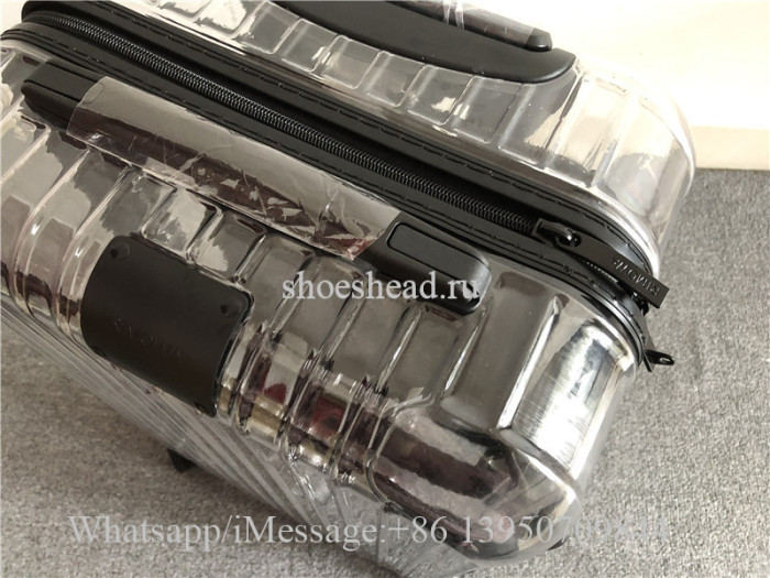Luggage Rimowa x Off-white Transparent 21 inch Rolling Luggage Carry on Suitcase