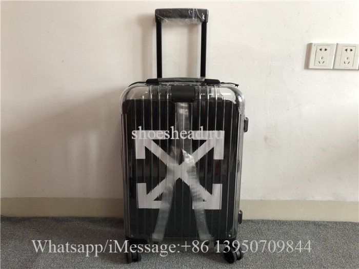 Luggage Rimowa x Off-white Transparent 21 inch Rolling Luggage Carry on Suitcase