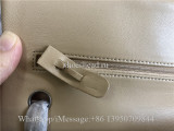 Original Chanel Matelasse 25 Classic Flap Bag Beige Lambskin Medium W Chain Shoulder Bag