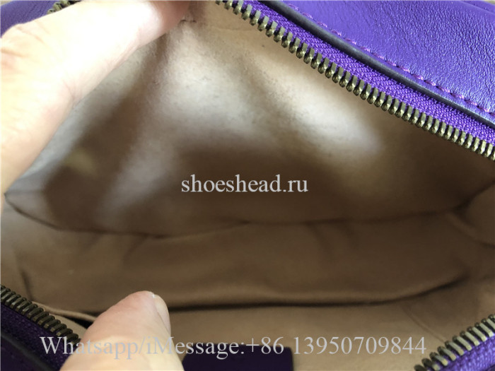 Original Gucci GG Marmont Mini Matelasse Camera Bag Hibiscus Purple