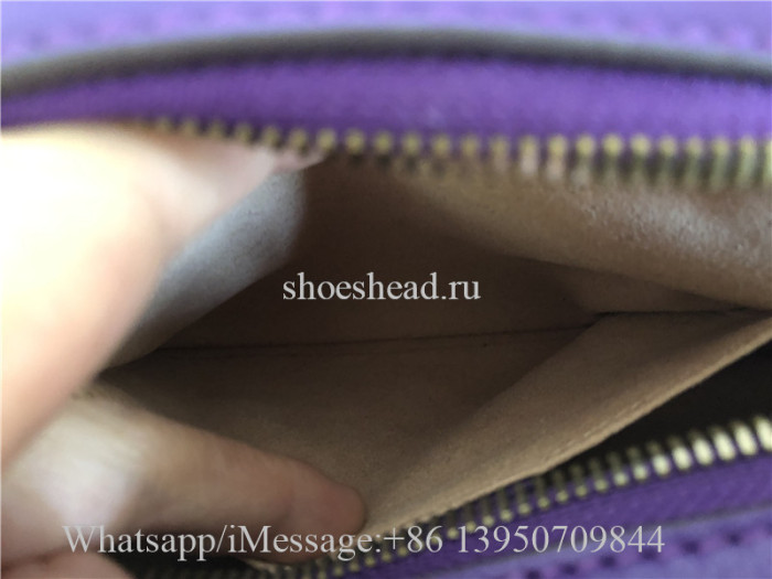 Original Gucci GG Marmont Mini Matelasse Camera Bag Hibiscus Purple