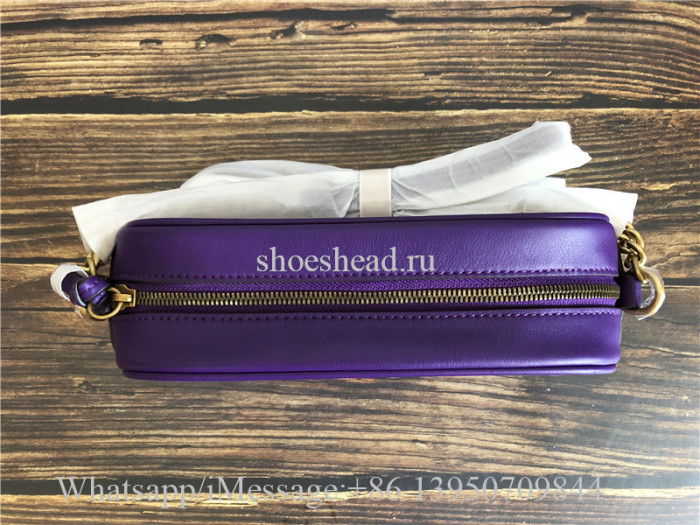 Original Gucci GG Marmont Mini Matelasse Camera Bag Hibiscus Purple